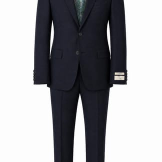 T.O. MENS SLIM FIT MICROFIBER NAVY FASHION SUIT