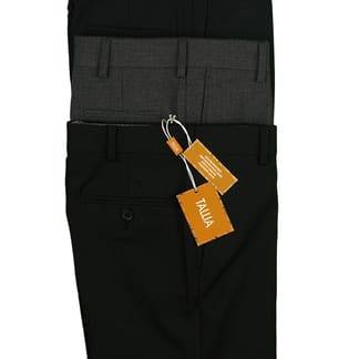 TALLIA Boys Classic And Husky Fit Flat Front Wool Dress Pants - 3 Collors