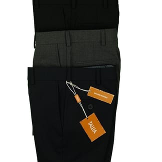 TALLIA Boys Slim Fit Flat Front Wool Blend Dress Pant - Collors