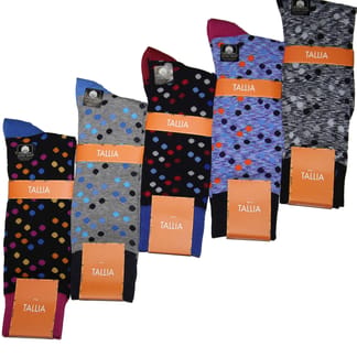 TALLIA Mens Cotton Blend Design Socks - 1 Pair - TS1772