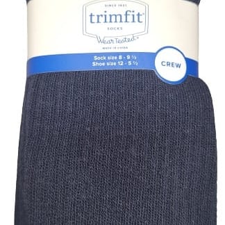 TRIMFIT Boys Smooth Comfort Toe Crew Socks 3-pack