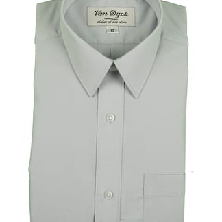 VAN DYCK Boys Classic Fit LongSleeve Solid Grey Shirt