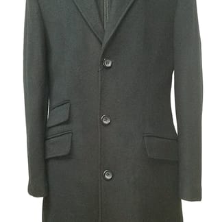 Calvin klein charcoal topcoat discount