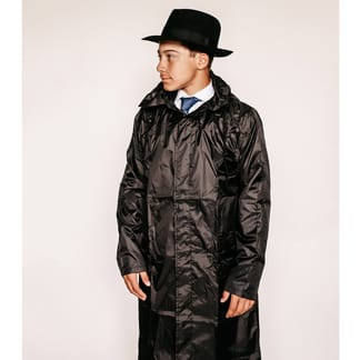 WEATHERECH Boys Full Length Rain Coat With Adjustable Hood To Protect Hat