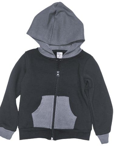 LANDS KID BOYS COTTON BLEND LONG SLEEVE FULL ZIP FRONT HOODIE