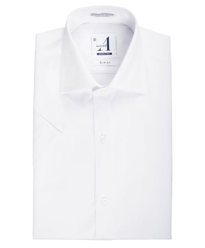ALVISO Boys Short Sleeve Classic & Husky Fit Solid Whit Cotton Blend Dress Shirt - Boytique % ALVISO Boys Short Sleeve Classic & Husky Fit Solid Whit Cotton Blend Dress Shirt - Boytique %