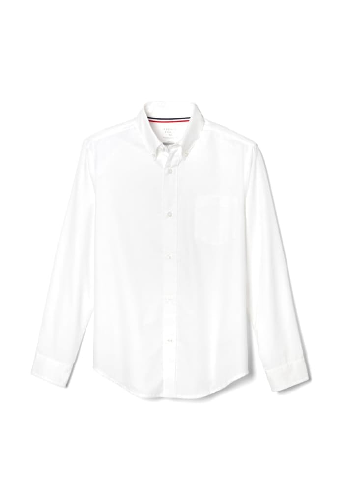 FRENCH TOAST Boys Long Sleeve Cotton Blend White Button Down