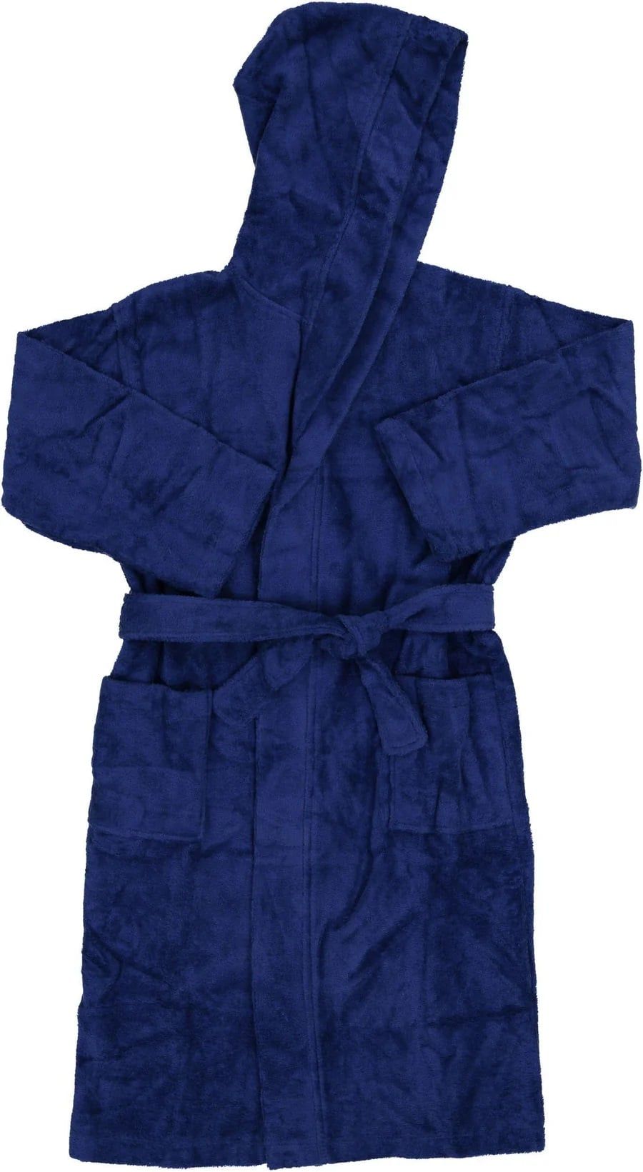 BOYS HOODED COTTON LONG SLEEVE TIE BATHROBE - Boytique