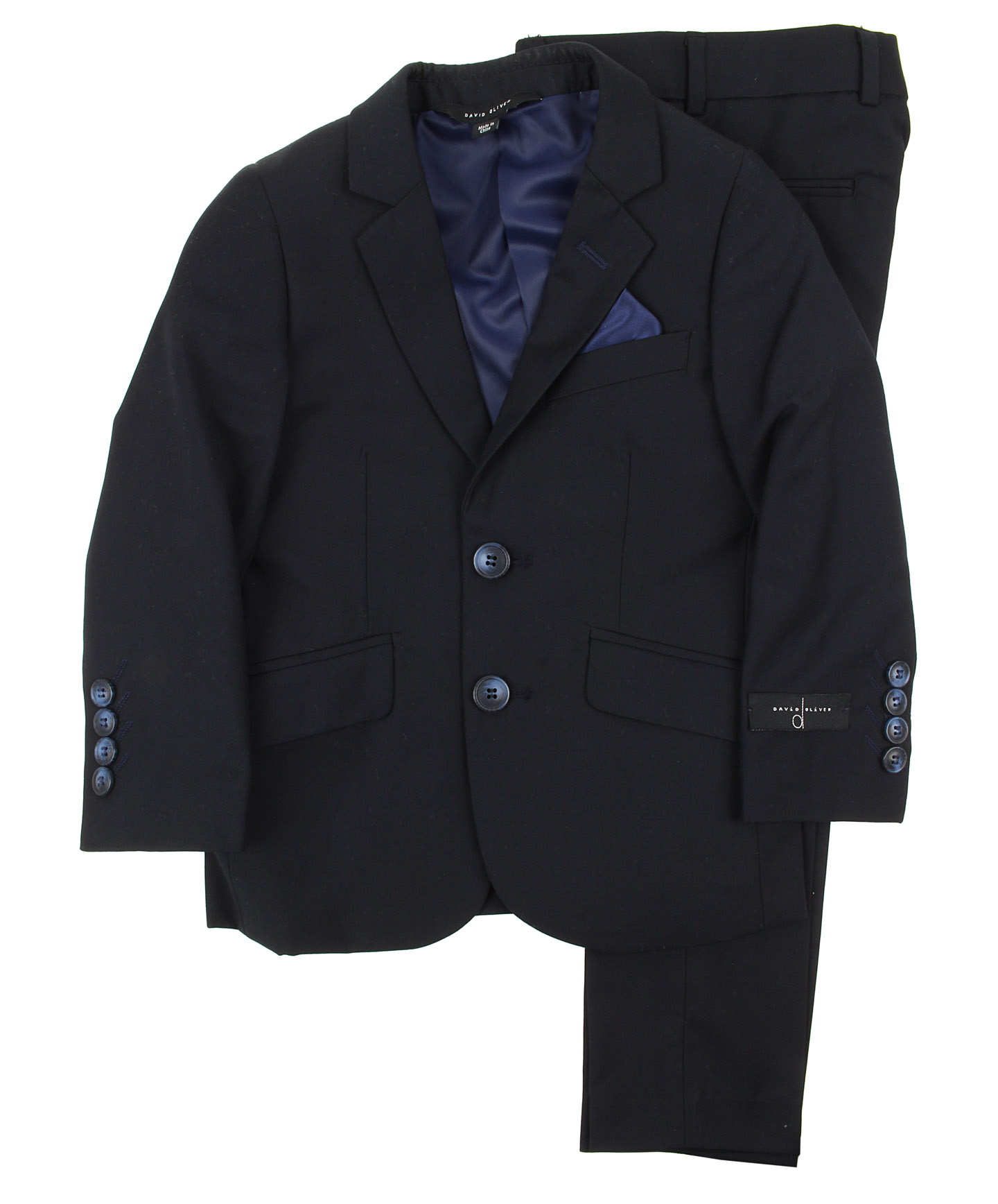DAVID OLIVER Boys Slim Fit Microfiber Blend Suits - Colors