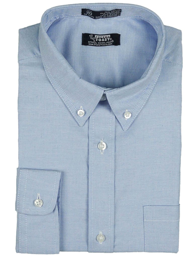 french blue button down dress shirt ELLIS SHIRT